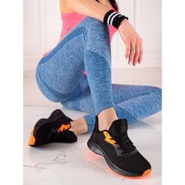 TRENDI Chaussures de sport nouées le noir jaune 3
