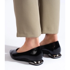 W. Potocki Escarpins à talon décoratif Potocki noir 1