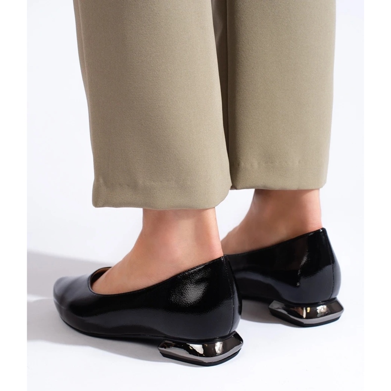 W. Potocki Escarpins à talon décoratif Potocki le noir 1