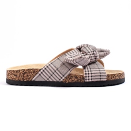 W. Potocki Chaussons décontractés avec nœud beige 2