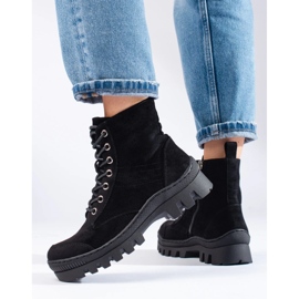 S. BARSKI Bottines à lacets par S.BARSKI le noir 2 S. BARSKI Bottines à lacets par S.BARSKI le noir 2