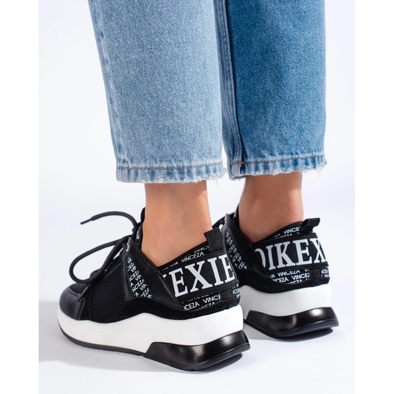 Baskets mode VINCEZA noir 1