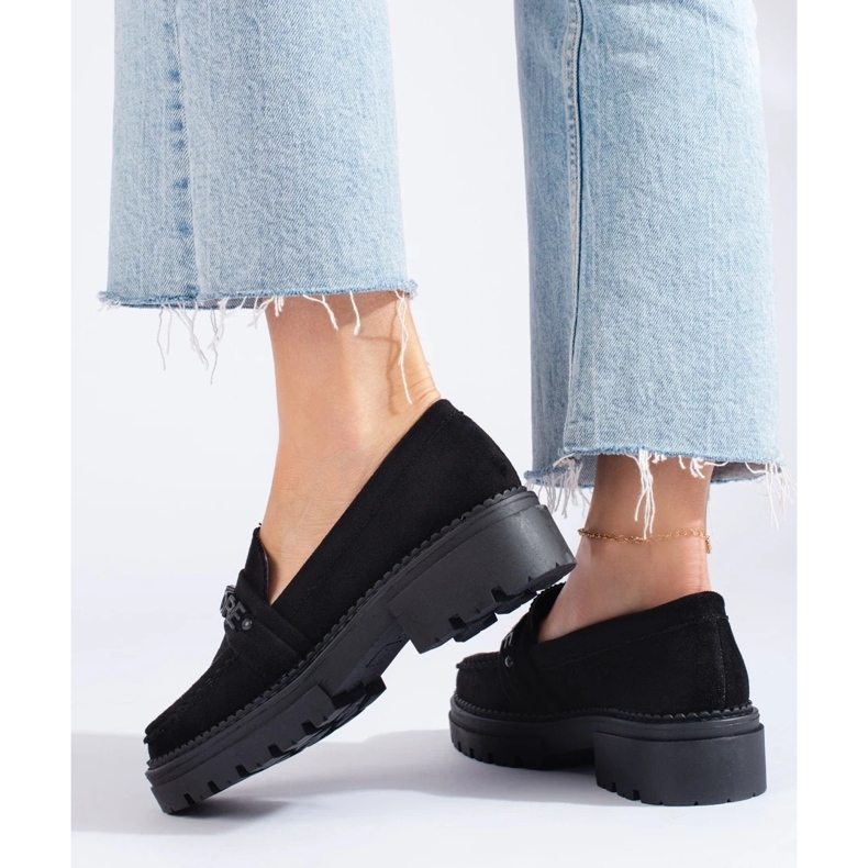 Mode mocassins La.Fi le noir 1