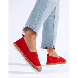 T.Sokolski Espadrilles En Cuir Sur La Plateforme rouge 2 T.Sokolski Espadrilles En Cuir Sur La Plateforme rouge 2