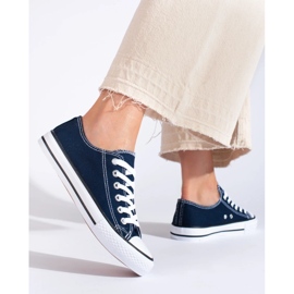 Baskets classiques pour femmes bleu 1