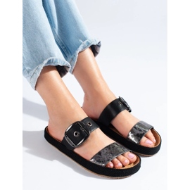 Chaussons pour femmes Big Star noir 1