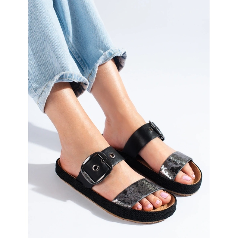 Chaussons pour femmes Big Star le noir 1