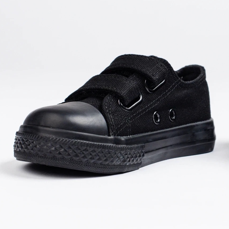 Baskets pour enfants Vico avec fermeture velcro noir le noir 1