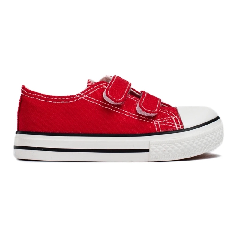 Baskets pour enfants Vico avec fermeture velcro rouge 1 Baskets pour enfants Vico avec fermeture velcro rouge 1