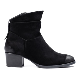 W. Potocki Bottes à enfiler pour femmes Potocki noir le noir 1