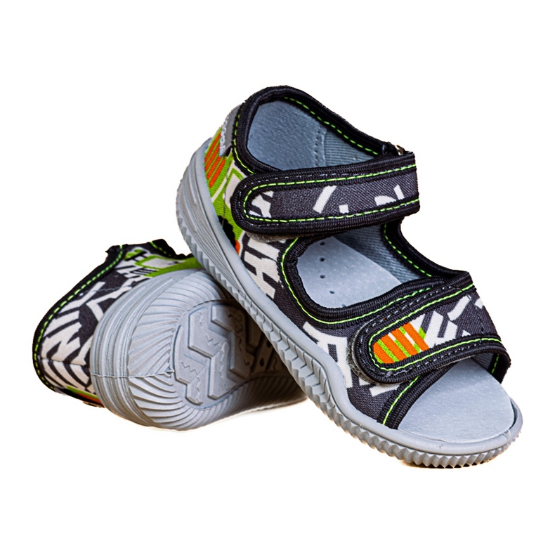 Chaussons garçon Viggami Ignaś druk gris 2