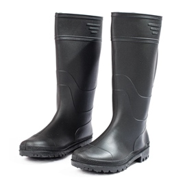 Galoches pour hommes à tige haute noir 2