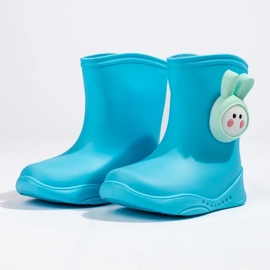 Bottines en caoutchouc garçon bleues 1