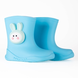 Bottines en caoutchouc garçon bleues 3