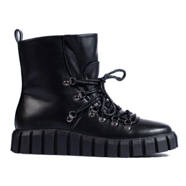 W. Potocki Bottes isolées noires pour femmes sur la plateforme Potocki le noir 2