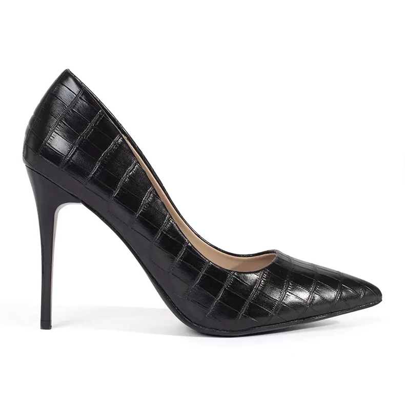 Escarpins à talons hauts pour femmes à la mode noir 1