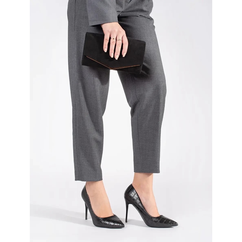 Escarpins à talons hauts pour femmes à la mode le noir 2