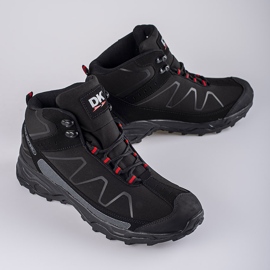 Chaussures de trekking hautes à lacets pour hommes DK noir 2