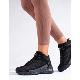 Chaussures de randonnée sportives pour femmes avec une tige haute DK noir 1