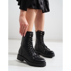 Bottes de travail montantes pour femme noir 1