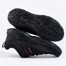 Chaussures de trekking homme sur semelle épaisse DK noir et rouge le noir 1