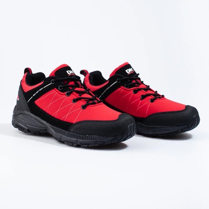 Chaussures de trekking homme DK rouges le noir 2