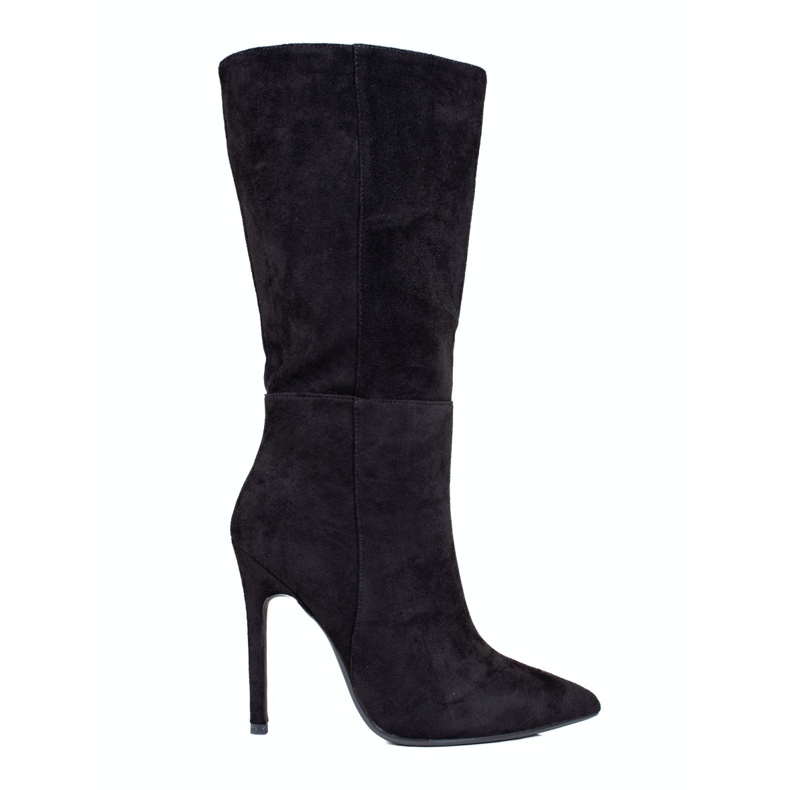 Bottines noires à talons pour femme 1