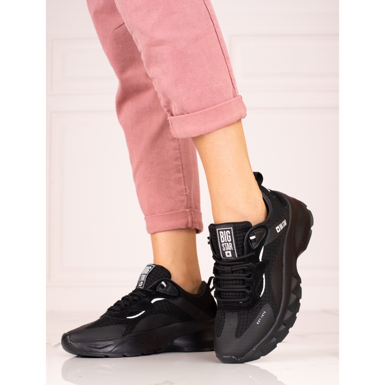 Baskets Big Star pour femme KK274056 noir 2