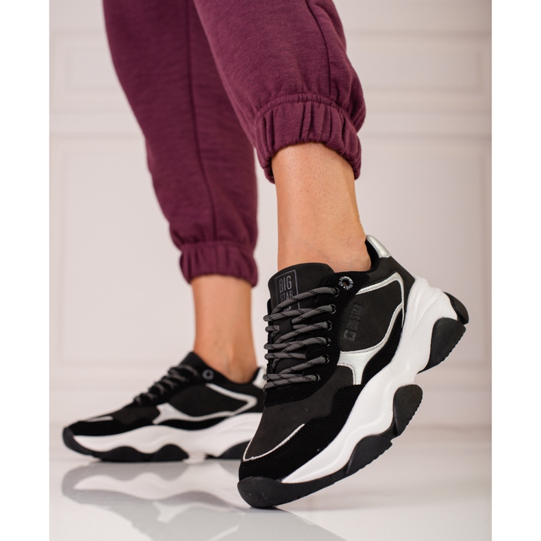 Baskets Big Star pour femme KK274383 le noir 2