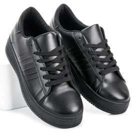 Baskets de sport noires le noir 1