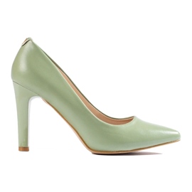 Escarpins femme pistache vert 2