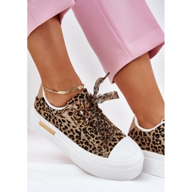 Baskets pour femmes avec laçage décoratif noir et beige 2 Baskets pour femmes avec laçage décoratif noir et beige 2