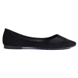 Ballerines confortables en daim noir 2