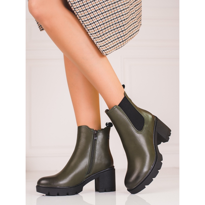 Bottines vertes pour femme 2