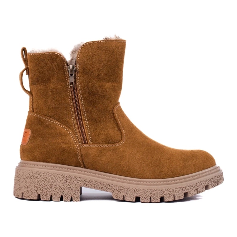 Bottes isolées pour femmes beige 1