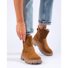 Bottes isolées pour femmes beige 2