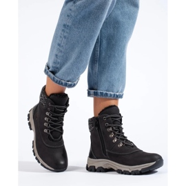 Bottines plateforme femme noires le noir 2