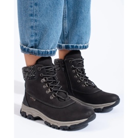 Bottines plateforme femme noires le noir 1