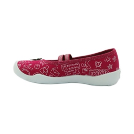 Befado chaussures pour enfants ballerines chaussons 116x236 rose blanc 2