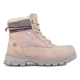 Bottes de randonnée chaudes pour femmes beige 2