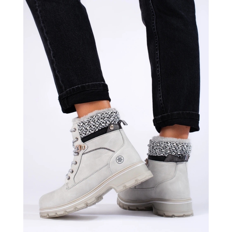 Trappeuses grises à fourrure shelovet 1