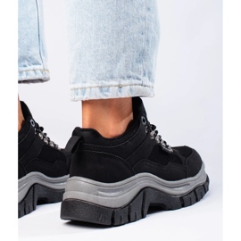 Baskets femme Big Star KK274364B sur semelle épaisse le noir 1