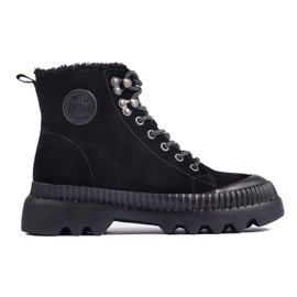 Bottes de randonnée noires sur la plateforme Big Star KK274522 le noir 1 Bottes de randonnée noires sur la plateforme Big Star KK274522 le noir 1
