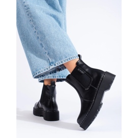 Bottines Chelsea femme noires Big Star II274101 1