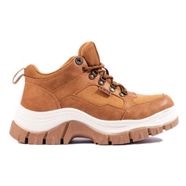 Baskets femme Big Star KK274362 sur semelle épaisse beige 1
