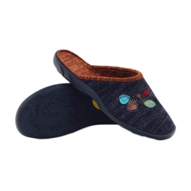Befado chaussures pour femmes pantoufles 235d153 pantoufles brun bleu marin 3 Befado chaussures pour femmes pantoufles 235d153 pantoufles brun bleu marin 3