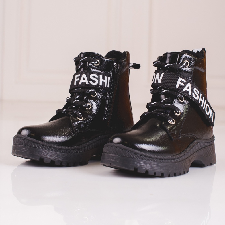 W. Potocki Bottines fille Potocki fashion noir 2