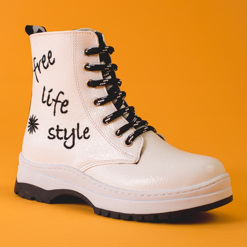 W. Potocki Bottes blanches pour filles de Potocki 2