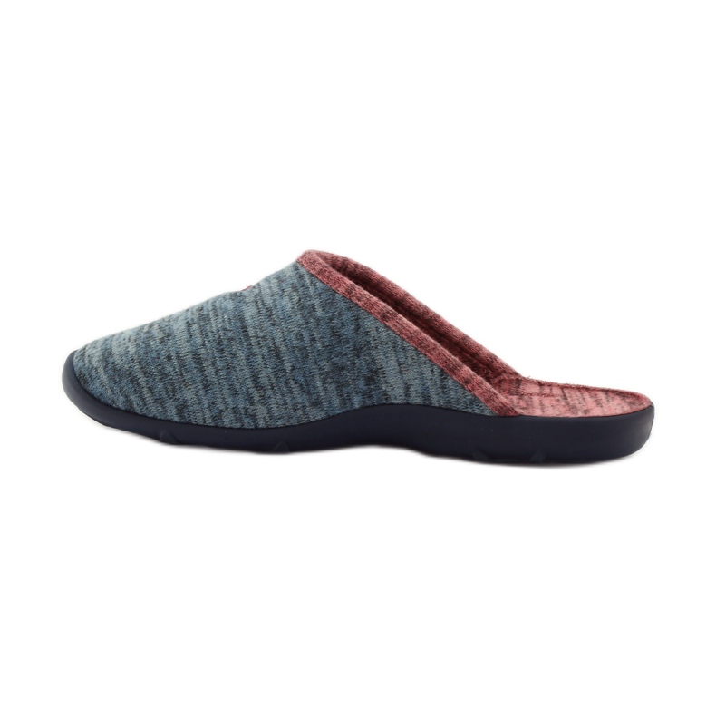 Befado chaussures pour femmes pantoufles 235d151 pantoufles brun bleu 2