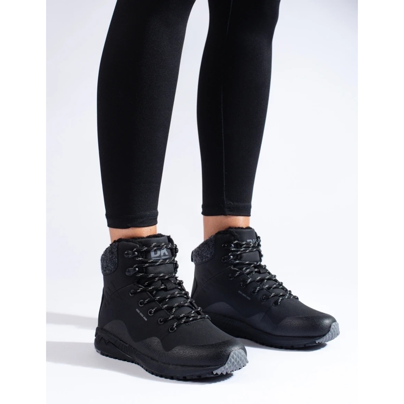 DK Bottes de randonnée hautes noires pour femmes avec isolation Shelovet 2